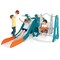 Multi Kids 5-in-1 Slide Swing Set with Mini Bus and Basketball Hoop